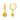 Citrine Drop Huggie Earrings