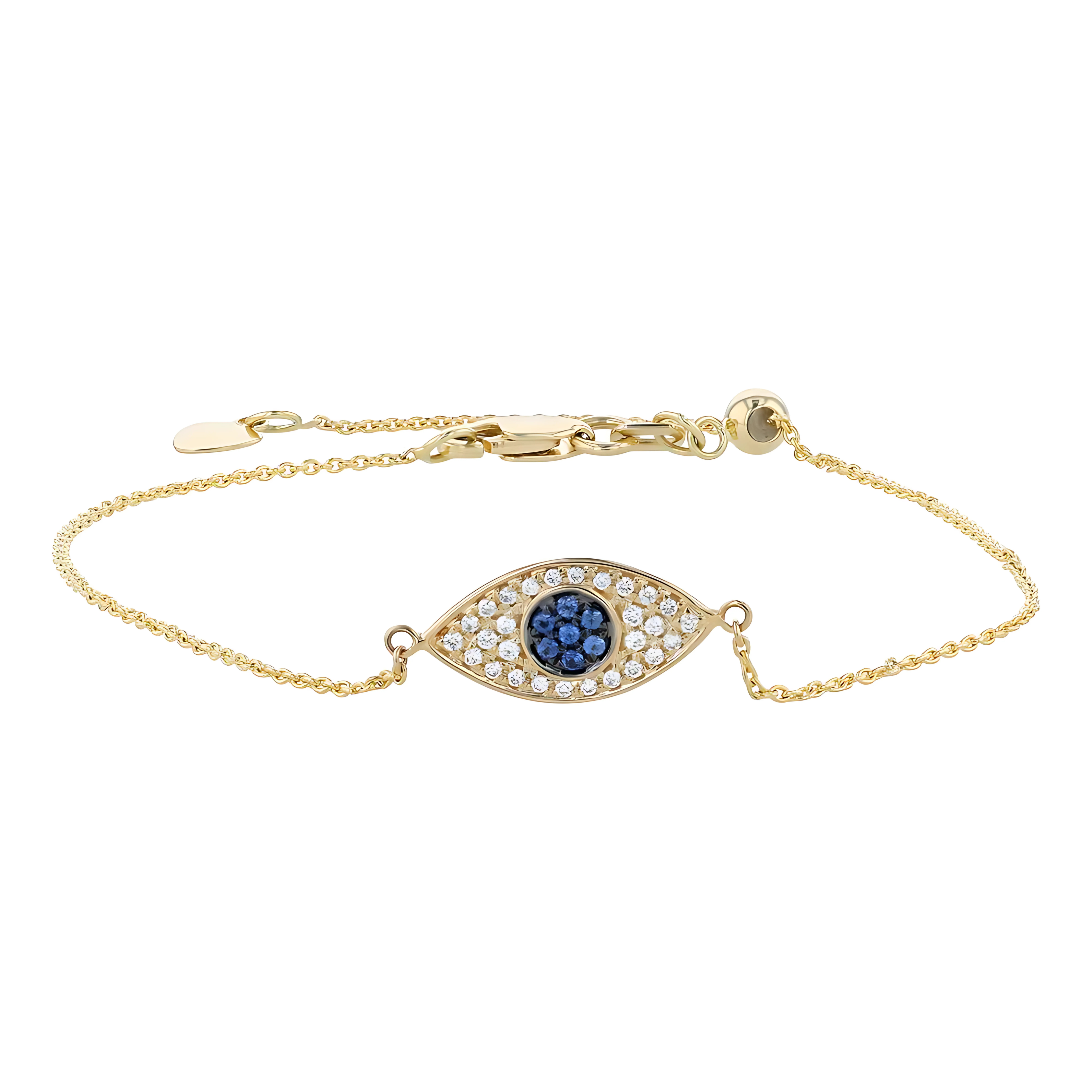 Sapphire & Diamond Eye Bracelet