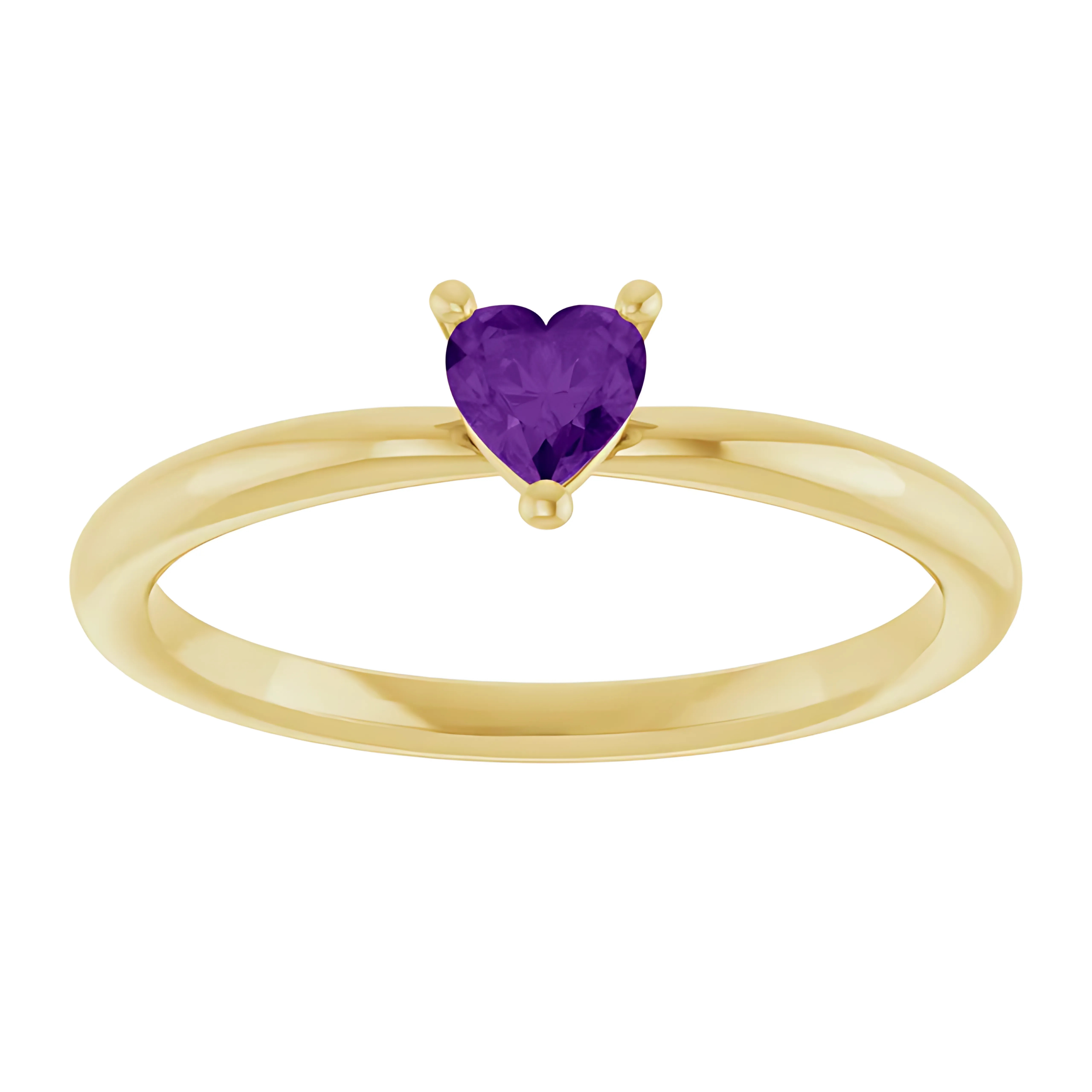 Heart Shaped Amethyst ring