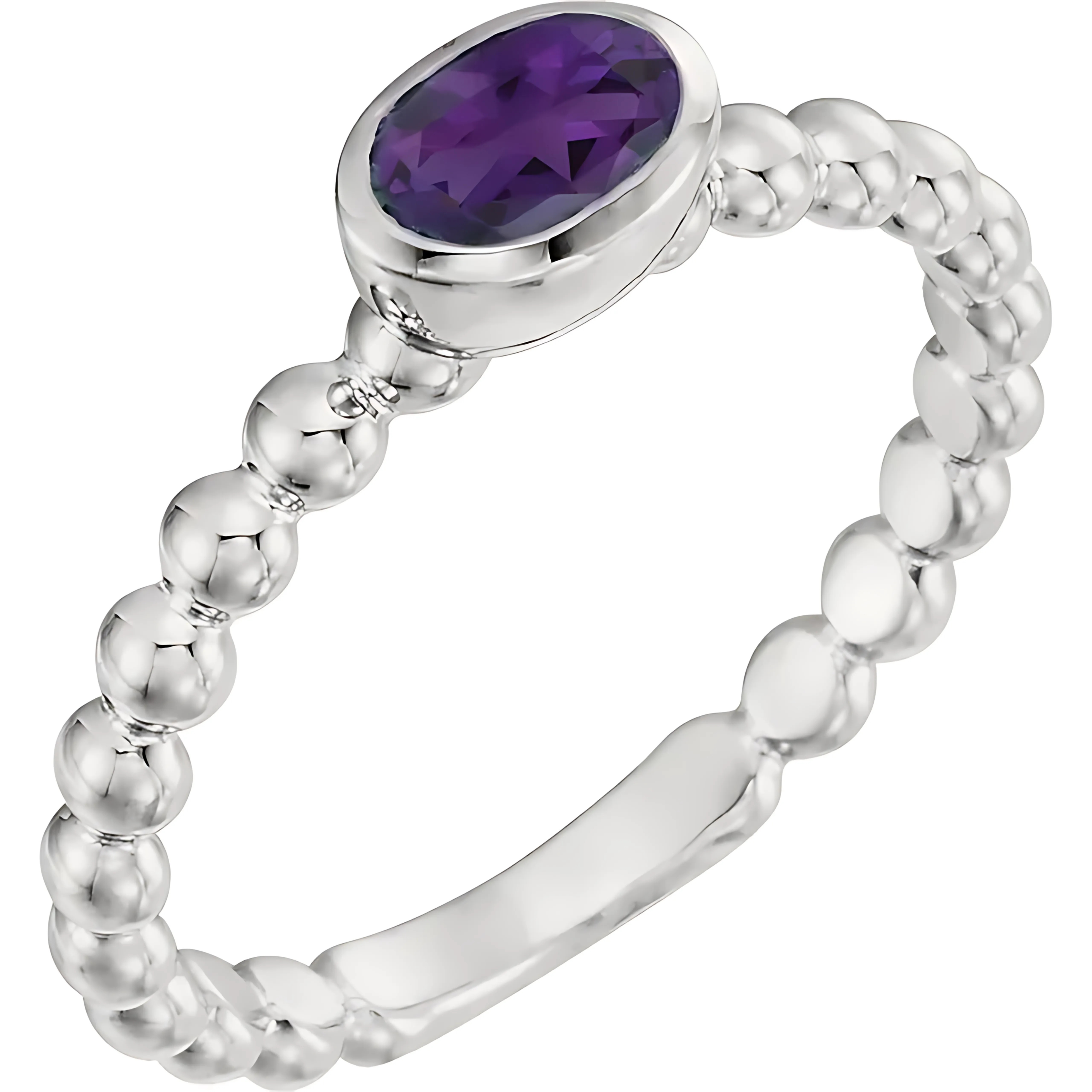 Amethyst Stackable Ring