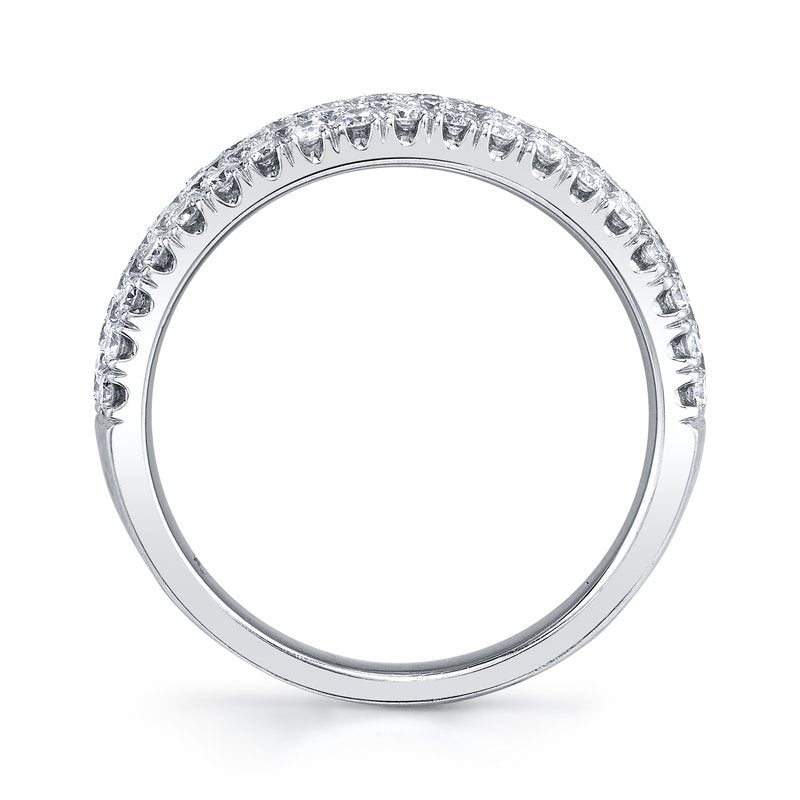 Three Row Pavé Diamond Ring