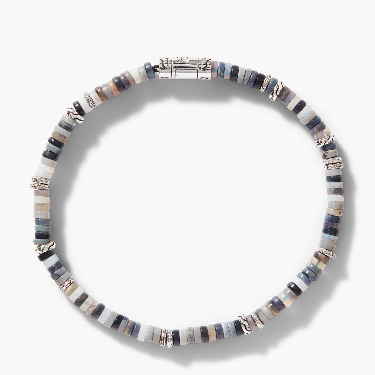 John Hardy Heishi Bracelet, Sterling Silver, Hardstones