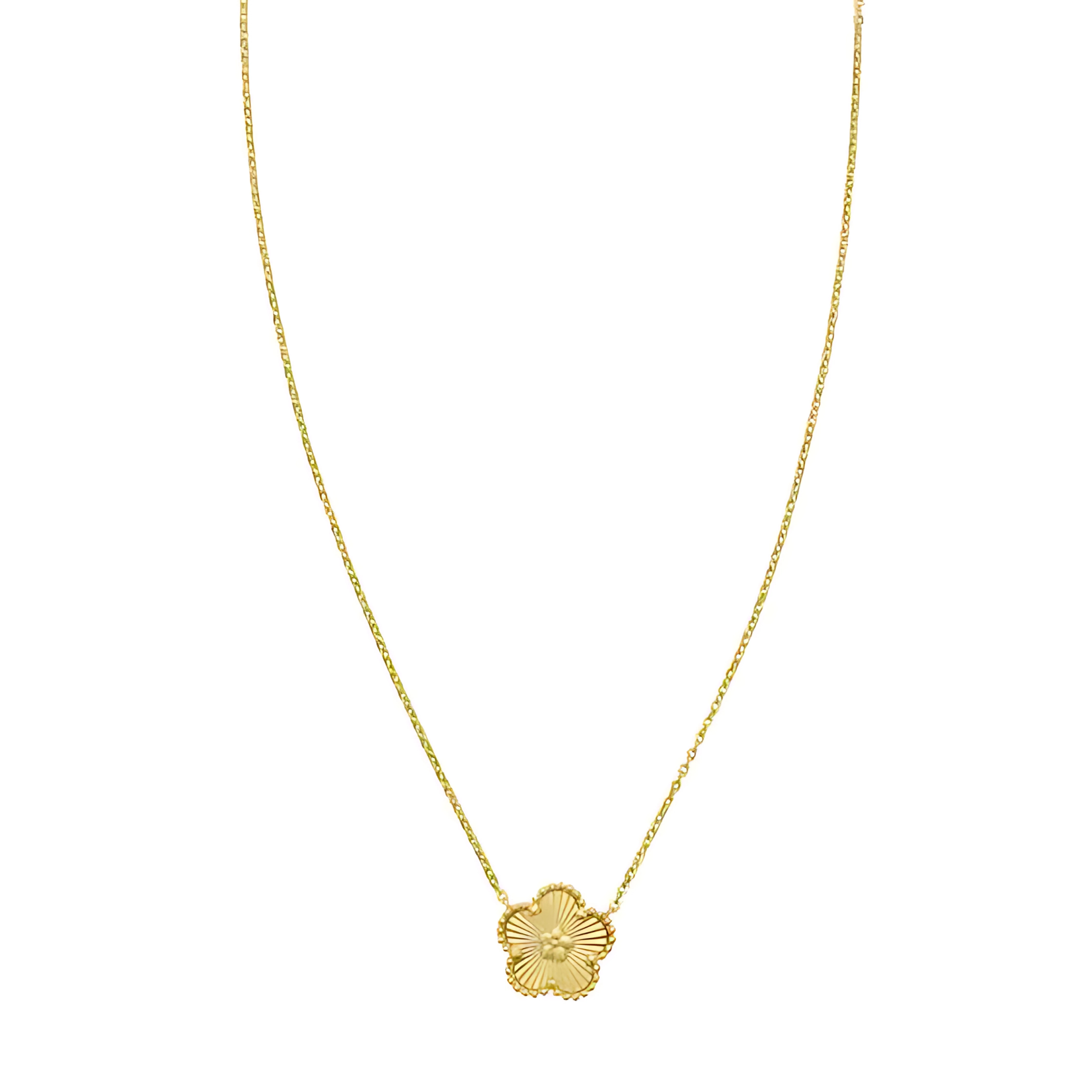 14K Radiating Flower Necklace