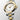 CONQUEST Quartz watch, Ø 30.00 mm, stainless steel and yellow pvd coating L3.350.3.12.7