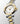 CONQUEST Quartz watch, Ø 30.00 mm, stainless steel and yellow pvd coating L3.350.3.12.7