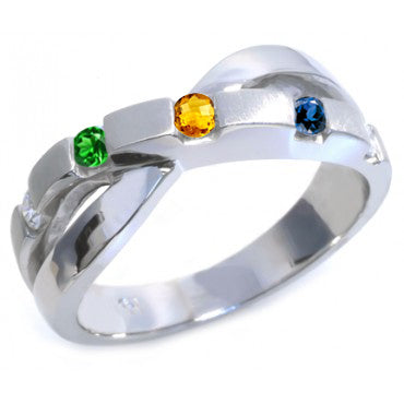 Create your own - 5 Stone Family Ring (Synthetic stones)