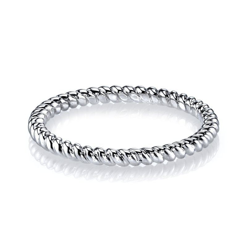 Stackable Rope Design Ring