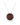 Garnet Halo Diamond Pendant