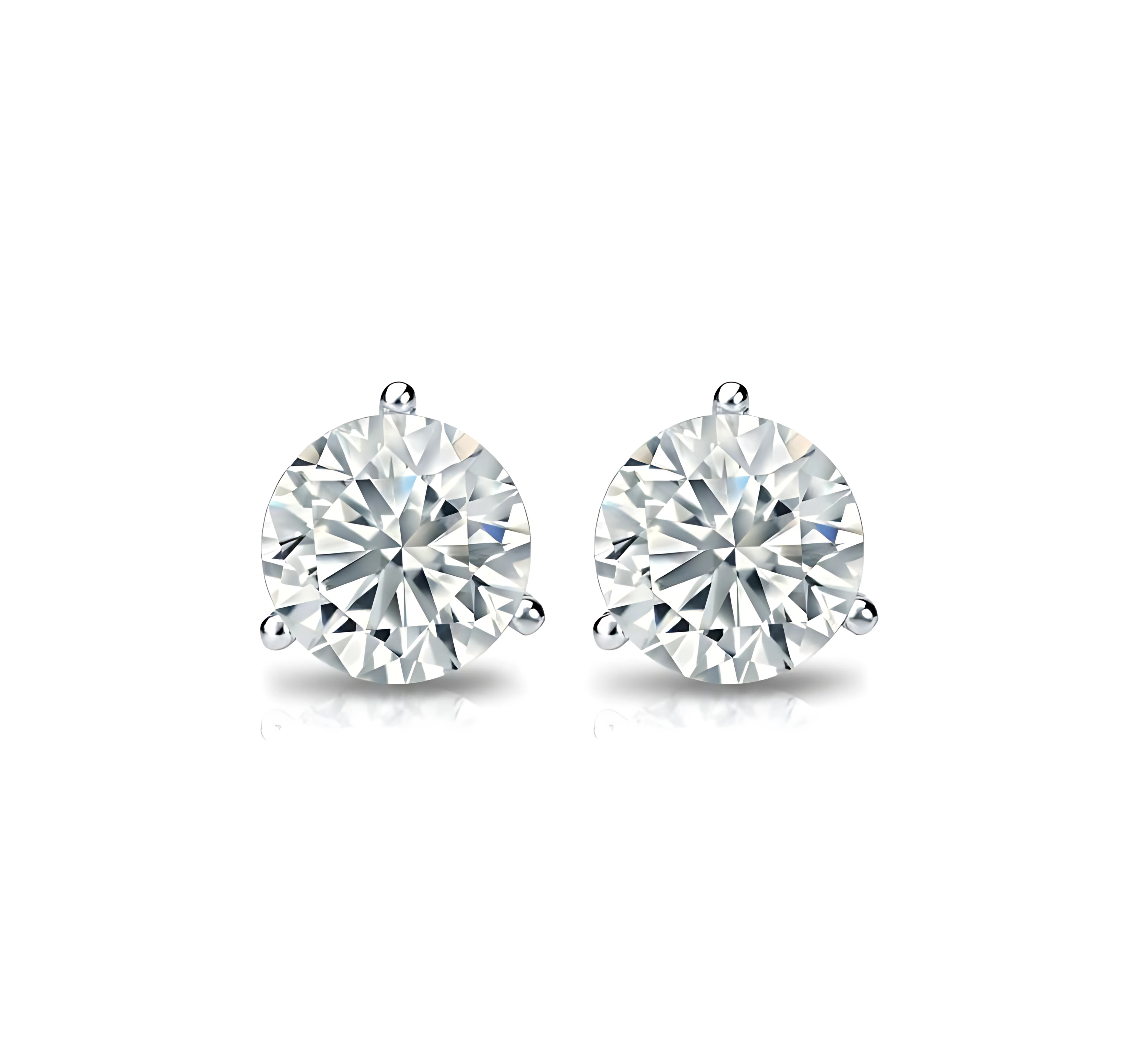 Round Diamond Martini Studs