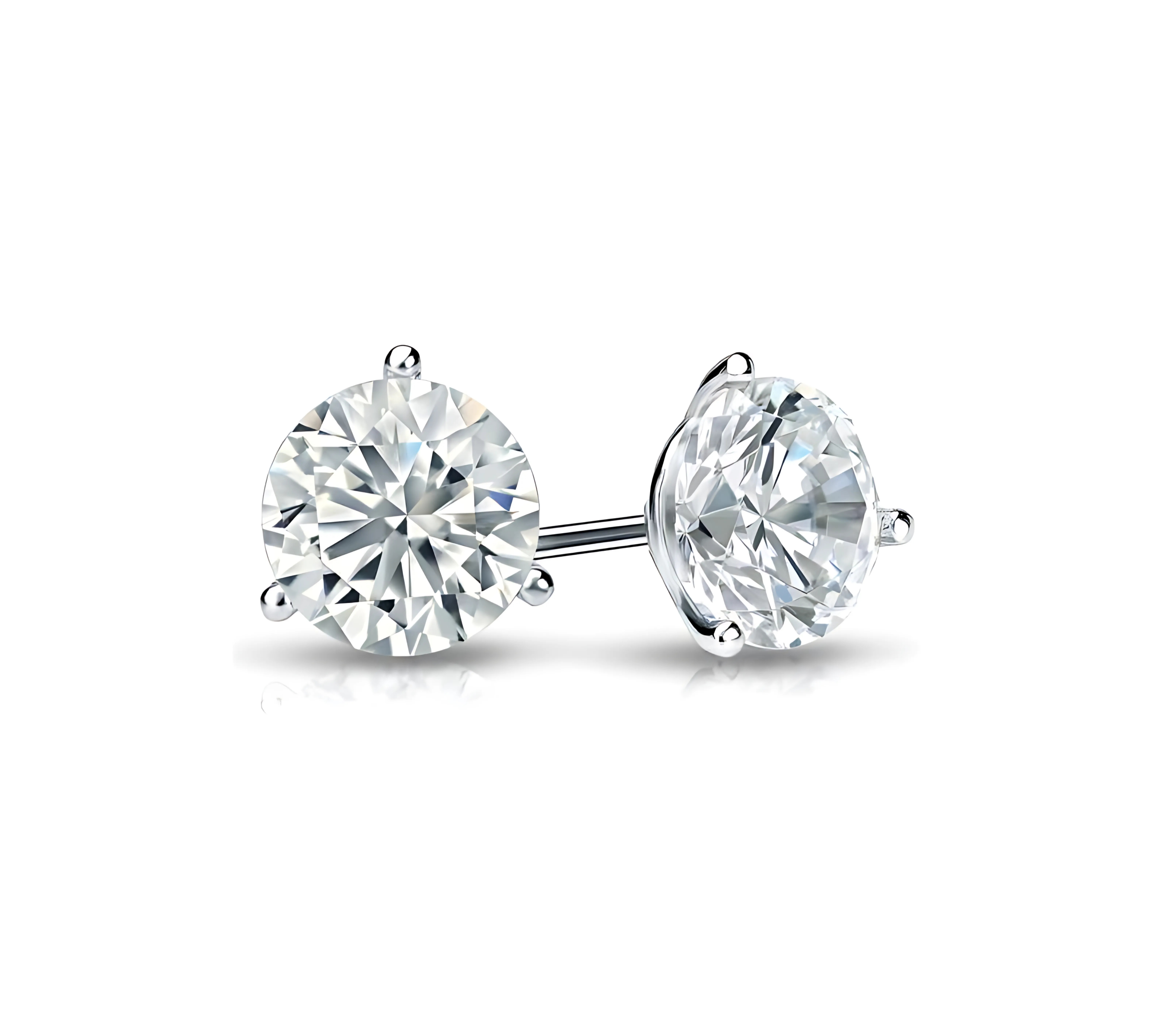 Round Diamond Martini Studs