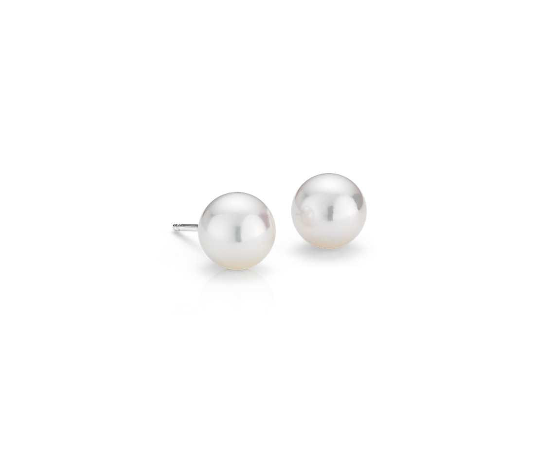 Pearl Stud Earrings - Hannoush Jewelers | Silva Family Franchises