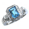 Pavé Blue Topaz and Diamond ring - Hannoush Jewelers | Silva Family Franchises