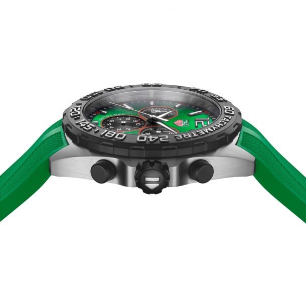 TAG Heuer Formula 1 Green Strap Rubber Strap Chronograph - CAZ101AP.FT8056