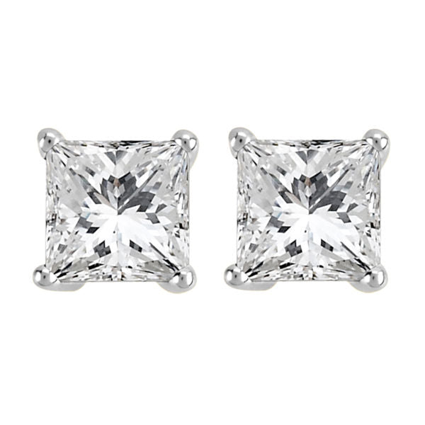 Princess Cut Diamond Studs 0.25 CT - Hannoush Jewelers | Silva Family Franchises