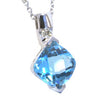 Blue Topaz and Diamond pendant - Hannoush Jewelers | Silva Family Franchises